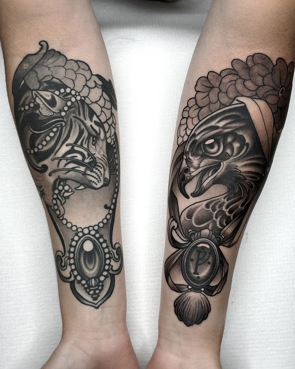 Neotraditional tattoo