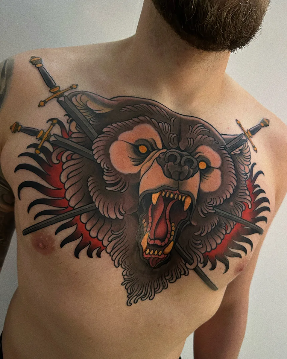 Neotraditional tattoo